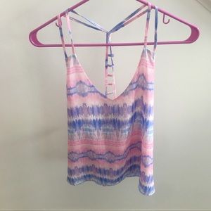 COTTON CANDY Color, Elegant, No Sleeve Top.